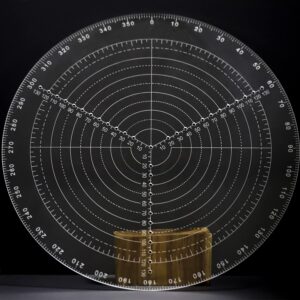 round circle center finder compass tool 300mm/11.8 inch for wood turners bowls lathe work clear acrylic for handicrafts handmade diy furniture making