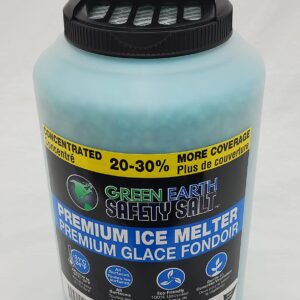 Green Earth Premium Fast Acting Ice Melter Lawn and Garden Friendly Ice Melt Refill Pack, 1 9lb shaker jug 1 25lb bag