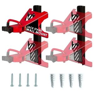 Jack Stand Wall Mount Organizer Brackets Fits 2 & 3 Ton Jack Stands (Pair) (Fits 2 & 3 Ton)