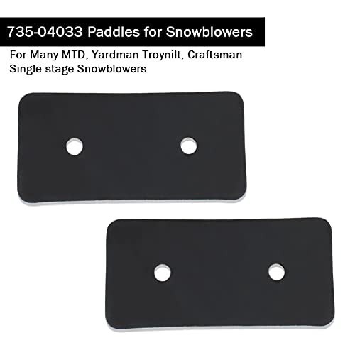 HUZTL 753-04472 735-04033 735-04032 Rubber Paddles Set (6PCS) with Hardware Kit for MTD Snowblowers Snowthrower Snow Blower Paddle Set