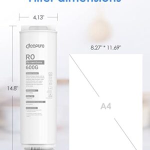 Deepuro RO Replacement Filter Cartridge for RO System WP-A6/WP-B6, (WP6G-RO)