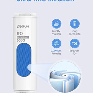 Deepuro RO Replacement Filter Cartridge for RO System WP-A6/WP-B6, (WP6G-RO)