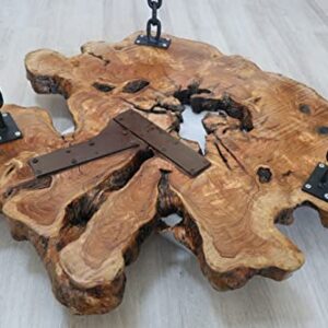 Live Edge Olive Tree Amazing Naturally Form Wood Slab, Big Coffee Table 86 X 75 cm (Handmade)