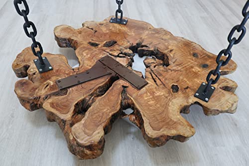 Live Edge Olive Tree Amazing Naturally Form Wood Slab, Big Coffee Table 86 X 75 cm (Handmade)