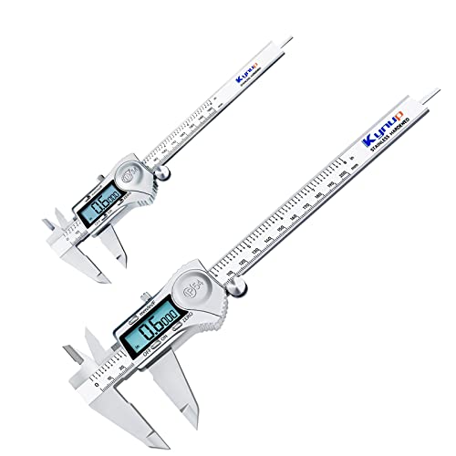 Kynup 6 Inch / 8I NCH Digital Caliper, Calipers Measuring Tool with IP54 Waterproof Protection, Stainless Steel Design (150/200mm)