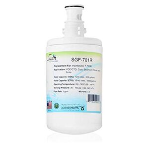 swift green filters sgf-701r replacement for insinkerator f-701r water filter (1 pack) made in usa
