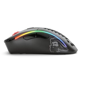 Glorious Model D Wireless Gaming Mouse - 69g Superlight, Lag Free 2.4Ghz Wireless, Up to 71 Hour Battery, RGB, BAMF Sensor, Ergonomic, 6 Buttons - Matte Black