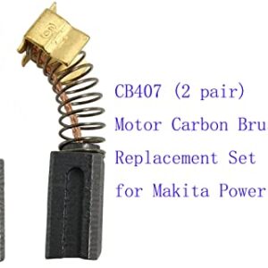 CB407 Motor Carbon Brushes Replacement Set for Makita Power Tools, Jig Saw, Rotary Drill, Drill, Hammer Drill, Electric Screwdriver, Sander, Rotary Hammer (2 pair)