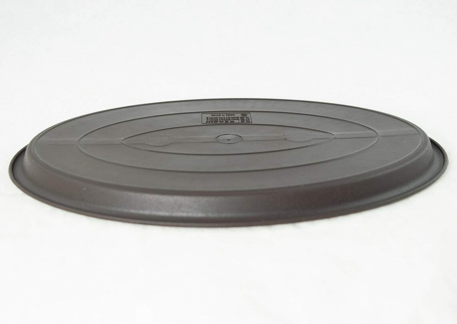 Oval Plastic Humidity/Drip Tray for Bonsai Tree 12.5"x 8.75"x 0.5"- Brown