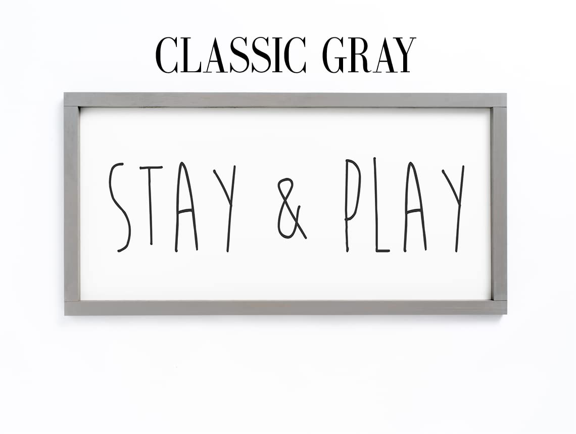 Playroom Wall Decor - Playroom Decor - Play Sign - Playroom Sign - Play Room Wall Decor - Stay And Play Sign - Lets Play Sign - Play Sign For Playroom - Lets Just Play - Playroom