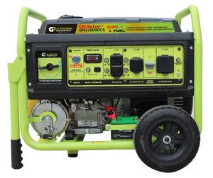 green-power america 12000 watt dual fuel portable generator,gas or propane powered,recoil start, equipped with co-seizer co protection system,49 state approved