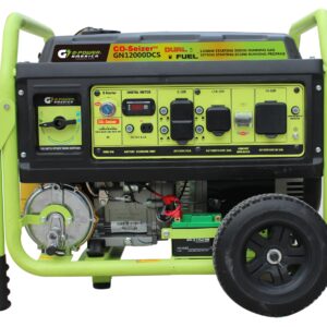 Green-Power America 12000 Watt Dual Fuel Portable Generator,Gas or Propane Powered,Recoil Start, Equipped with CO-Seizer CO Protection System,49 State Approved