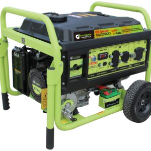 Green-Power America 12000 Watt Dual Fuel Portable Generator,Gas or Propane Powered,Recoil Start, Equipped with CO-Seizer CO Protection System,49 State Approved