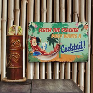 Tiki Bar Decor 3PC Set, Fun Tiki Bar Signs for Your Tiki Bar, 8" x 12", Ready to Hang with 12 Screws included, Tiki Bar Decorations, Tiki Bar Accessories, Tiki Decorations Outdoor