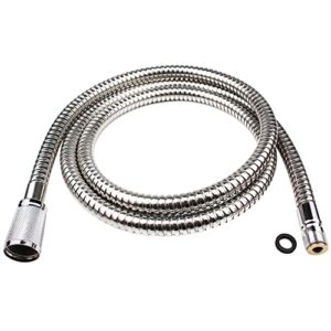 46092000 pull out spray hose for grohe kitchen faucets, pull down kitchen faucet hose replacement for alira and ladylux and euro plus, 59-inch chrome finish (chrome finish)