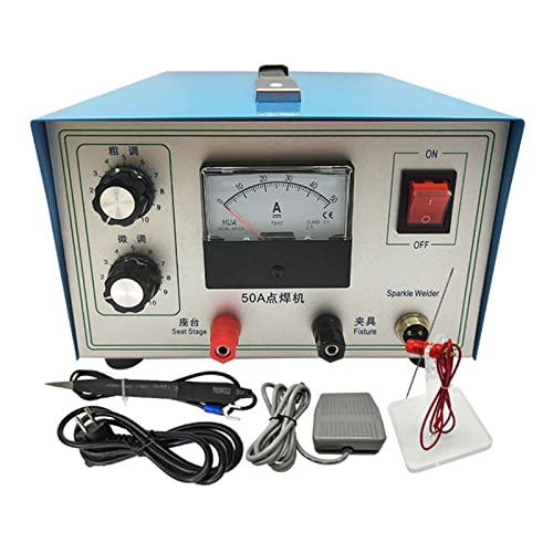 Small Handheld Pulse Spot Welding Machine, Portable High-Power Butt Welder, Gold Silver Copper Jewelry Welder Tool Equipment, 150W 50A,220V