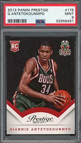 Giannis Antetokounmpo 2013 Panini Prestige Basketball Rookie Card RC #175 PSA 9