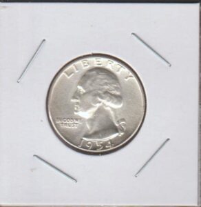 1954 washington (1932 to date) (90% silver) quarter superb gem proof