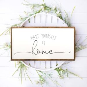 10x20 inches, Guest Room Decor - Entryway Decor - Make Yourself At Home Sign - Make Yourself At Home Sign - Guest Room Sign - Be Our Guest Sign - Guest Room - Guest Room Wall Decor