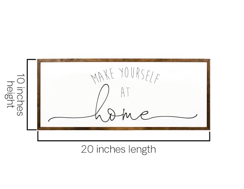 10x20 inches, Guest Room Decor - Entryway Decor - Make Yourself At Home Sign - Make Yourself At Home Sign - Guest Room Sign - Be Our Guest Sign - Guest Room - Guest Room Wall Decor