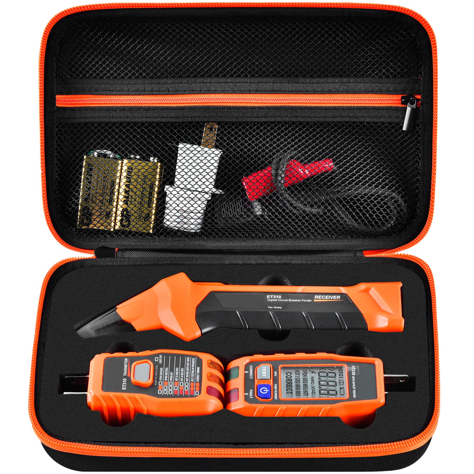 Storage Case for Klein Circuit Breaker Finder, Outlet Repair Kit & GFCI Tester - Box Only