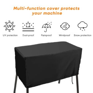 Black Patio Covers for 2-Burner Camp Stove, Luxiv Heavy-Duty Camp Chef 2 Burner Cover Burners Stove Waterproof Cover 34.5 x 16 x 16 Inches