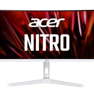 Acer Nitro XZ306C Xwmiiiphx 29.5" 1500R Curved Zero-Frame UWFHD (2560 x 1080) VA Gaming Monitor | AMD FreeSync Premium | Up to 200Hz | 1ms VRB | Display Port, 1 x HDMI 2.0 & 2 x HDMI 1.4 Ports