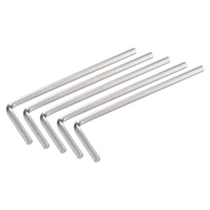 uxcell 3/32" hex key wrench, l shaped cr-v repairing tool 5 pcs