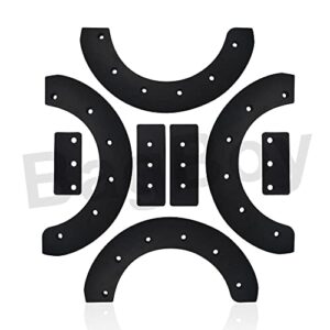 Braveboy 302565MA 302565 Rubber Paddle Kit, Replacement for 20" 21" 22" Craftsman/Murray Noma /57121MA 1687312SM Snow Thrower Fits Model 536.88150 536.885213 536.881501 & More