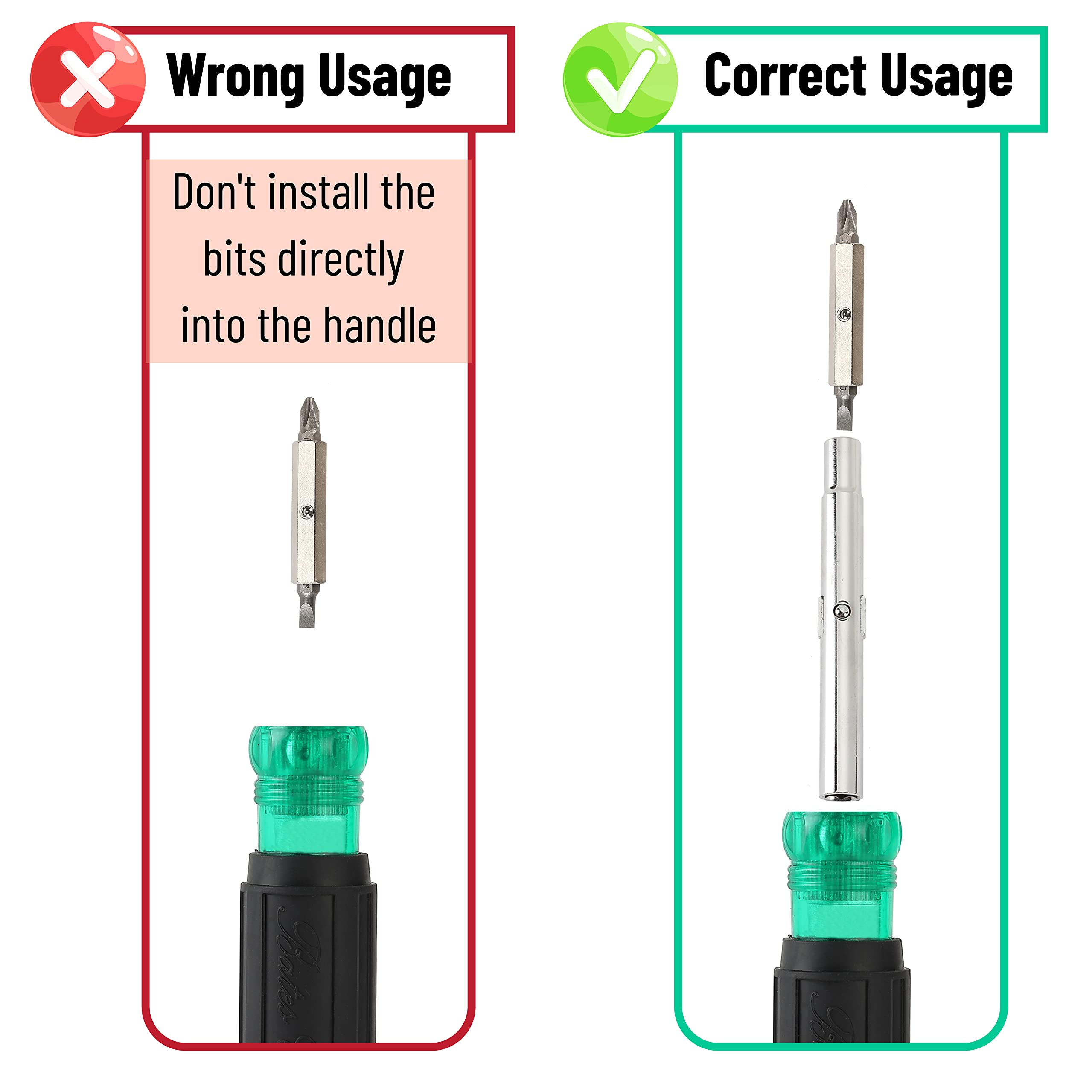 Bates- 11-in-1 Screwdriver/Nut Driver, Multi-Bit Screwdriver, Multi Screwdriver, 11 in 1 Screwdriver, Screw Driver, Multibit Screwdriver, All in One Screwdriver, Multitool Screwdriver