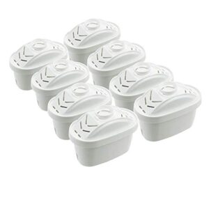 ecoaqua replacement for mavea pitcher water filter, 8-pack