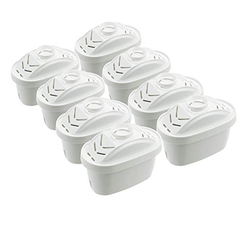 EcoAqua Replacement for Mavea Pitcher Water Filter, 8-Pack