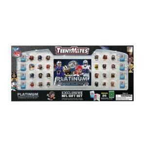 2021 nfl teenymates platinum superstar collector gift set 24 figures + puzzle new with trevor rookie, mahomes & josh allen