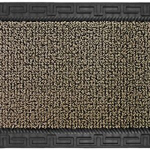 CLEAN MACHINE 10376918 Astroturf Dirt Trapper Doormat, 22.25" x 35.25", Omega Earth Taupe