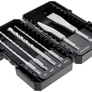 Amazon Brand - Denali Masonry SDS-Plus Drill & Chisel Bit Set, 6-Piece