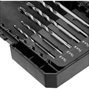 Amazon Brand - Denali Masonry Drill Bit Set, 10-Piece