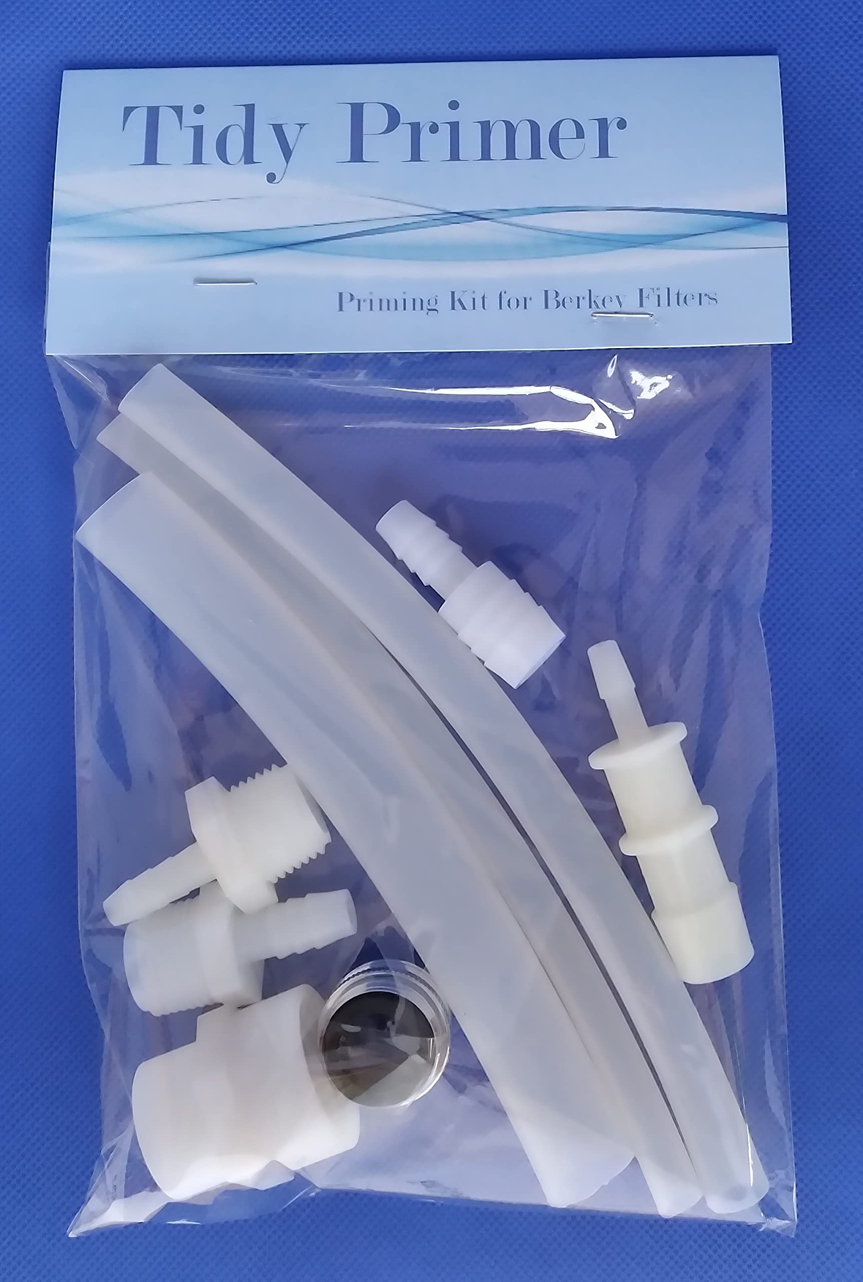 Tidy Primer Kit for Black Berkey and PF-2, Water Purification Unit, Nylon, Chrome, Rubber, Silicone