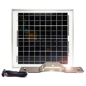 spartan camera spartan trail camera solar panel - 15w 12v 20inch - solar panel for spartan golive or ghost w/ cable bracket battery charger kit package metallic