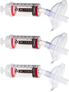 dechoker choking rescue anti-choking device for qty 2 adult (ages 12+ years) and qty 1 children (ages 3-12 years), pack of 3, first aid choking rescue