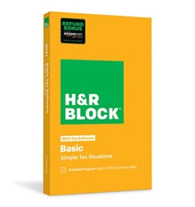 h&r block tax software basic 2021 [old version]
