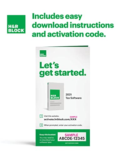 H&R Block Tax Software Basic 2021 [Old Version]