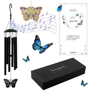 duplozigger memorial wind chimes,sympathy wind chimes,wind chimes for loss of loved one,gifts in memory of who loss of dad mom baby brother friends,wind chimes for indoor and outside,32 inch