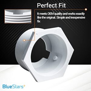 BlueStars Ultra Durable 6-500-00 Pool Cleaner Universal Wall Fitting (UWF) Connector Replacement Part Exact Fit for Zodiac Polaris 180 280 360 380 3900 Sport 480 Pro Pool Cleaners - Pack of 2