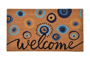 walbrook evil eye doormat - evil eye decor welcome mat, coco coir front door mat, front door mats outdoor, welcome mats outdoor, front porch decor, outdoor mat, floor mats