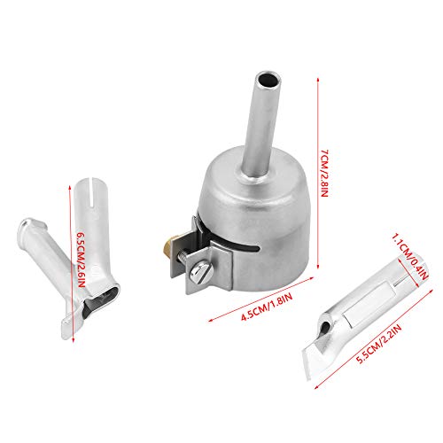 3pcs 5mm Speed Welding Nozzle Replacement Alloy Hot Air Welder Heating Gun Tips