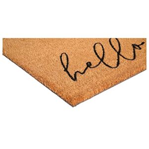 Calloway Mills Wildflower Bouquet Doormat, (Tan/Black, 17" x 29" x 0.60")