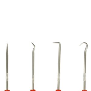 ARES 10036 - Precision Hook, Pick, and Driver Set - 12-Piece Set Includes Angled, Straight, and Full Hooks and Picks – Flathead, Phillips, and Torx Drivers - Easily Remove Pieces and Drive Fasteners