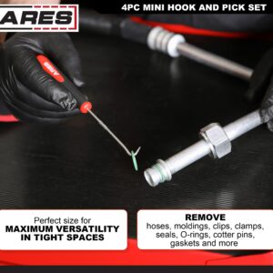 ARES 10036 - Precision Hook, Pick, and Driver Set - 12-Piece Set Includes Angled, Straight, and Full Hooks and Picks – Flathead, Phillips, and Torx Drivers - Easily Remove Pieces and Drive Fasteners