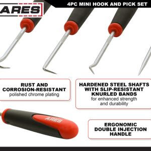 ARES 10036 - Precision Hook, Pick, and Driver Set - 12-Piece Set Includes Angled, Straight, and Full Hooks and Picks – Flathead, Phillips, and Torx Drivers - Easily Remove Pieces and Drive Fasteners