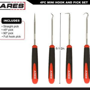 ARES 10036 - Precision Hook, Pick, and Driver Set - 12-Piece Set Includes Angled, Straight, and Full Hooks and Picks – Flathead, Phillips, and Torx Drivers - Easily Remove Pieces and Drive Fasteners